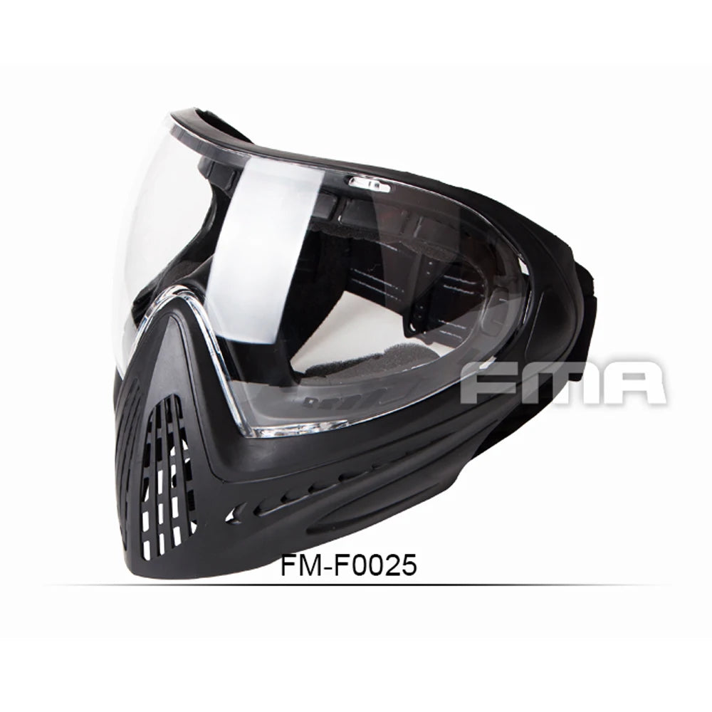 FMA F1 Full Face Mask With Single Layer Paintball Safety Protective Mask Anti-fog Goggle Mask Outdoor Tactical Airsoft Equipment