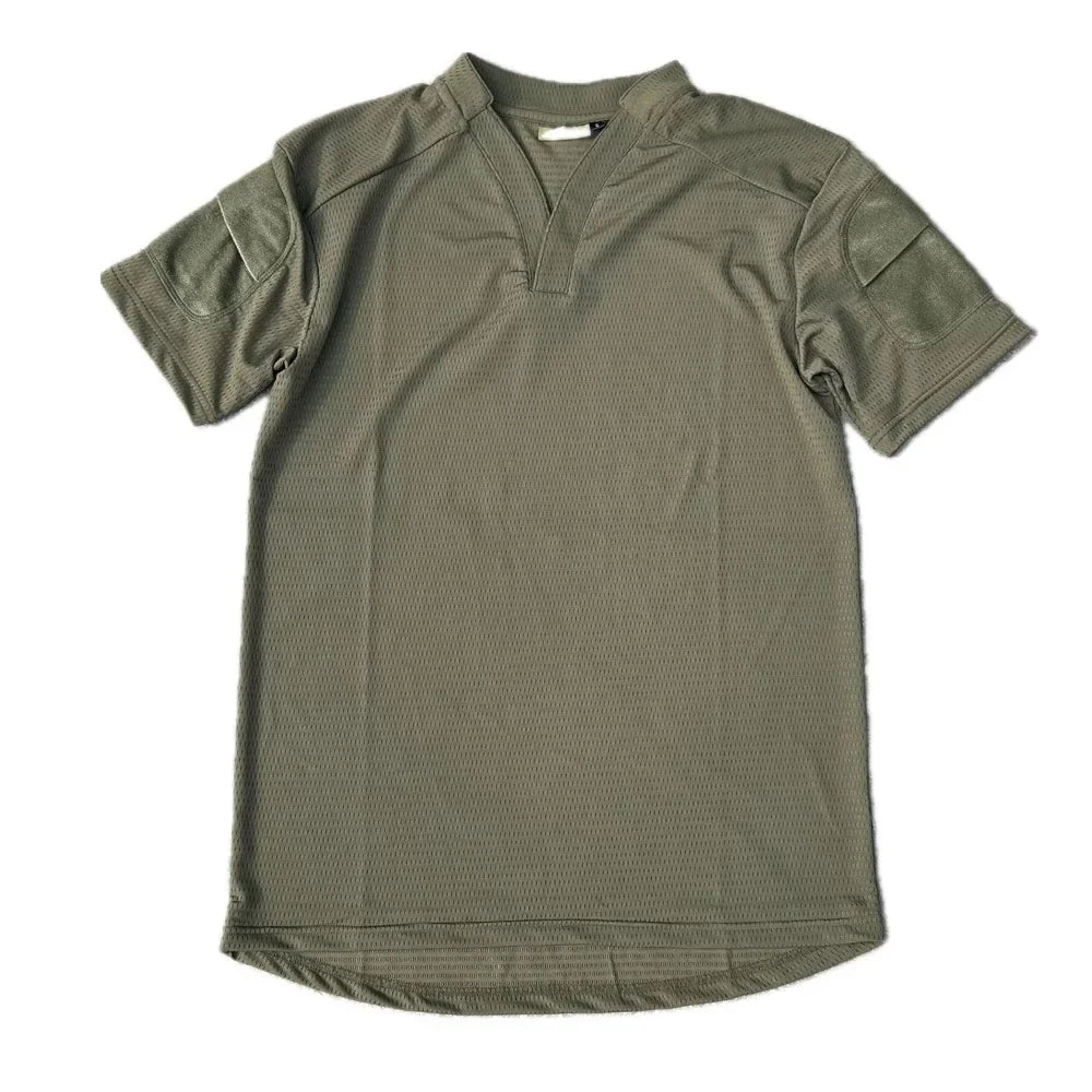 Camouflage Velocity Style Rugby Shirt Quick Dry Tactical Short Sleeve T-shirt CAG Love