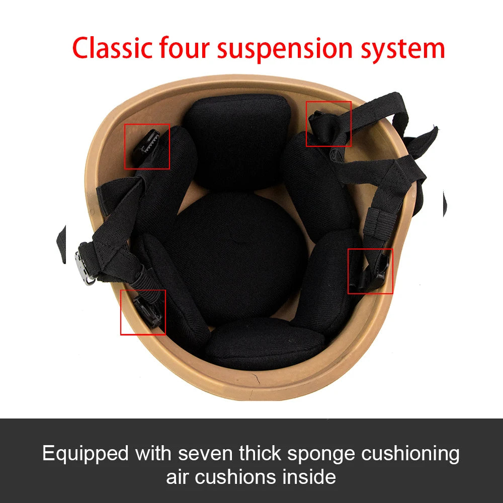 BOOIU M88 Military Tactical Helmet FRP Anti riot Outdoor CS Game Army Training Air Gun Sports Protective Equipment Accessories