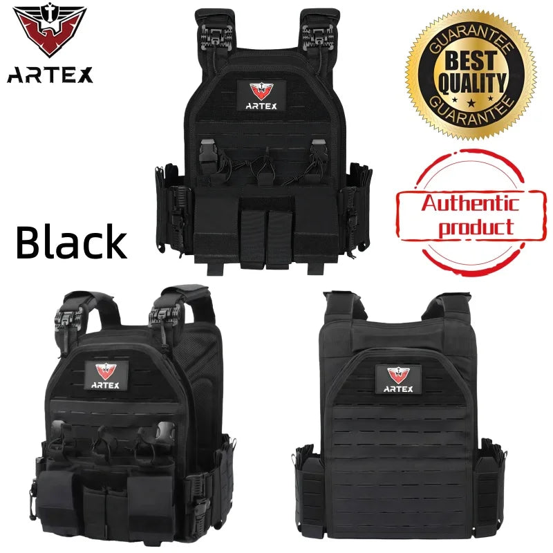 Artex Modular Plugboard High-Strength Wear-Resistant Waterproof Nylon Outdoor Hunting Versatile Tactical Vest 8008