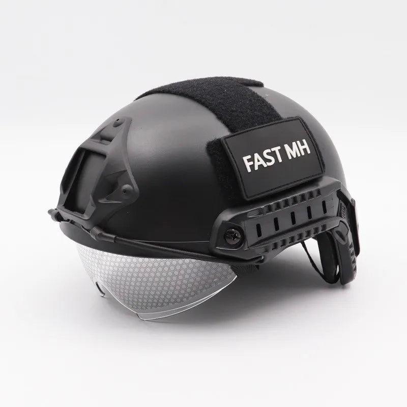 FAST Tactical Helmet MH Goggles Edition Helmet Protective Equipment Cycling Military Fan Light Rail Helmet 2026