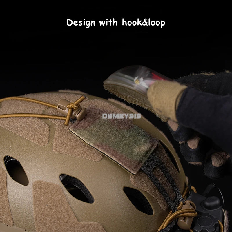 Tactical PVS31 NVG Battery Box Storage Pouch Fast Helmet Retention System Adjustable Paintball Airsoft Helmet Accessory