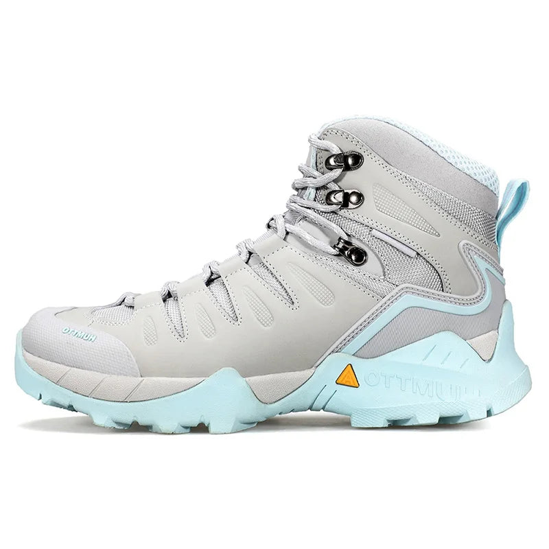 HUMTTO Cowhide Hiking shoes Men's waterproof hunting Boots Tactical Desert Combat Ankle trekking Boots Male Women warm Sneakers