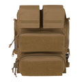 KRYDEX Tactical Modular Pouch Zip On Molle Zipper Back Panel Backpack Bag With Mag Pouch for AVS JPC2.0 CPC Plate Carrier Vest