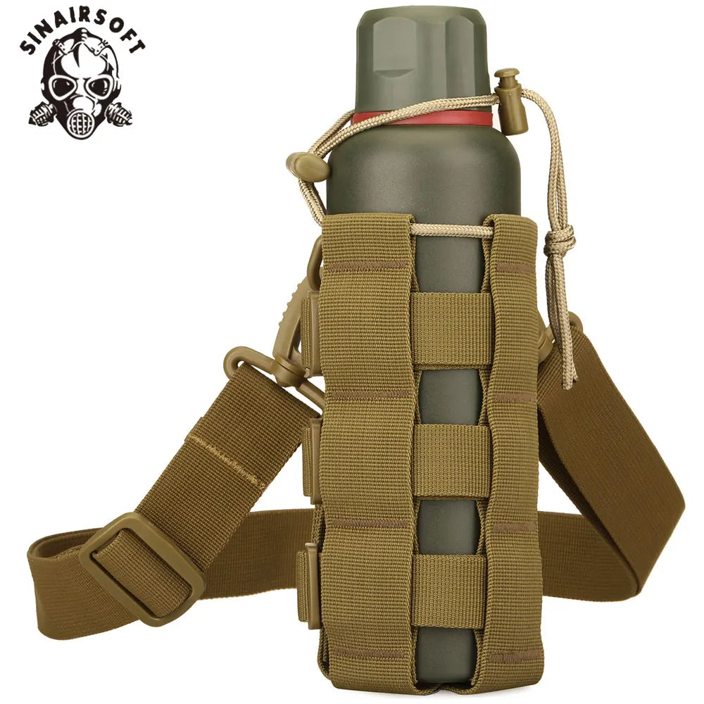 Tactical Molle Water Bottle Pouch 0.3L-0.8LOutdoor Travel Hiking Cycling Canteen Cover Holster Civilian Water Kettle Carrier Bag