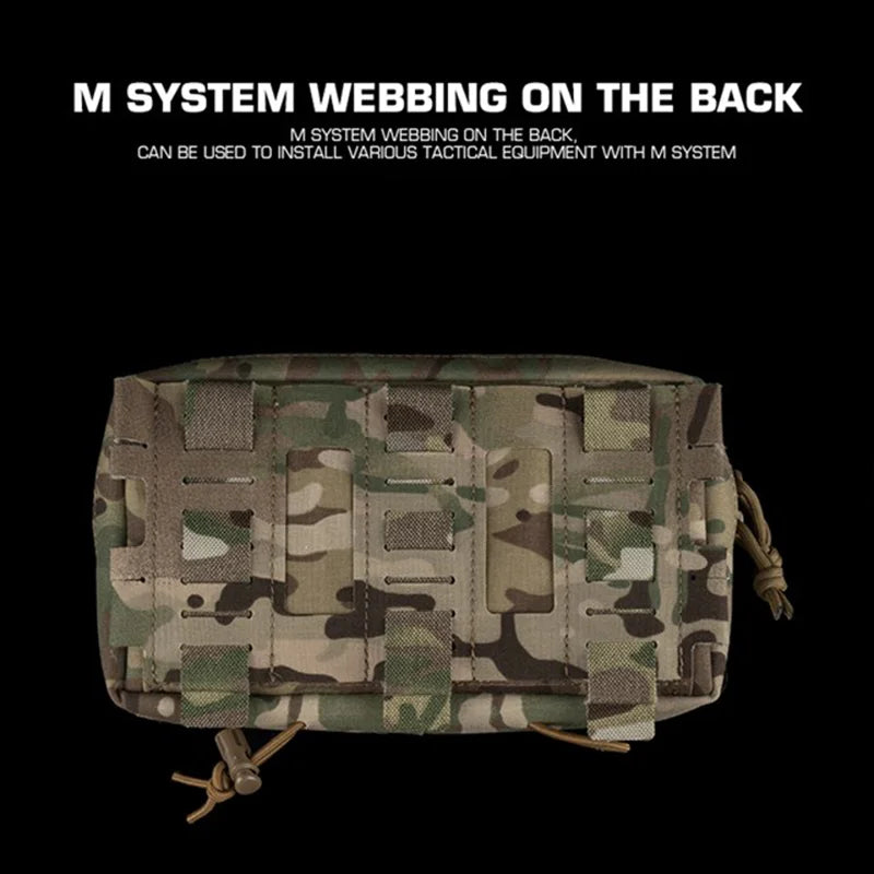 Multifunctional GP Pouch MOLLE Travel Bag Elastic Mounting System for Outdoor Adventure Gear Storage