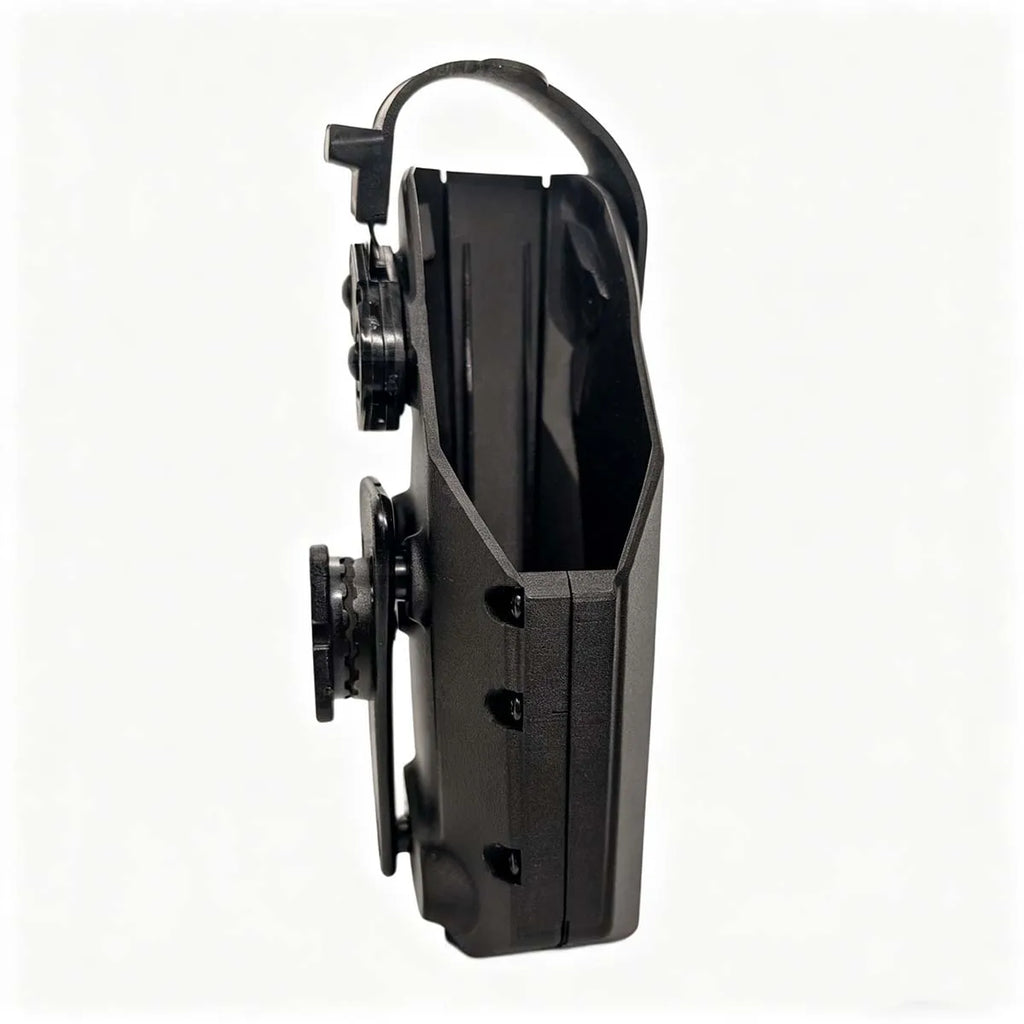 Tactical Holster for Taser T7 ECD Duty Gear Quick Release Belt Loop & Vest Mount, SLS Locking System Holster with Rotating Hood