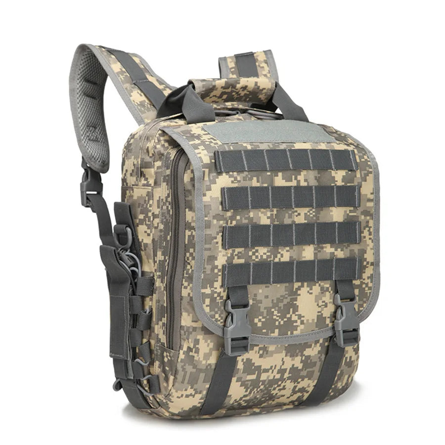 Tablet computer backpack, outdoor adventure tactical camouflage backpack, outdoor small waterproof backpack