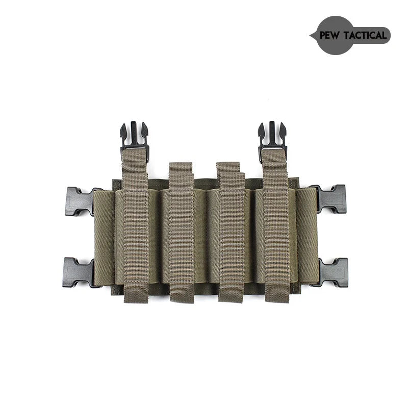 PEW TACTICAL QUAD SMG Mag Placard  Mag Pouch LV119 MK3 MK4 JPC2.0 Tactical Vest Chest Rig Airsoft Pouch MG