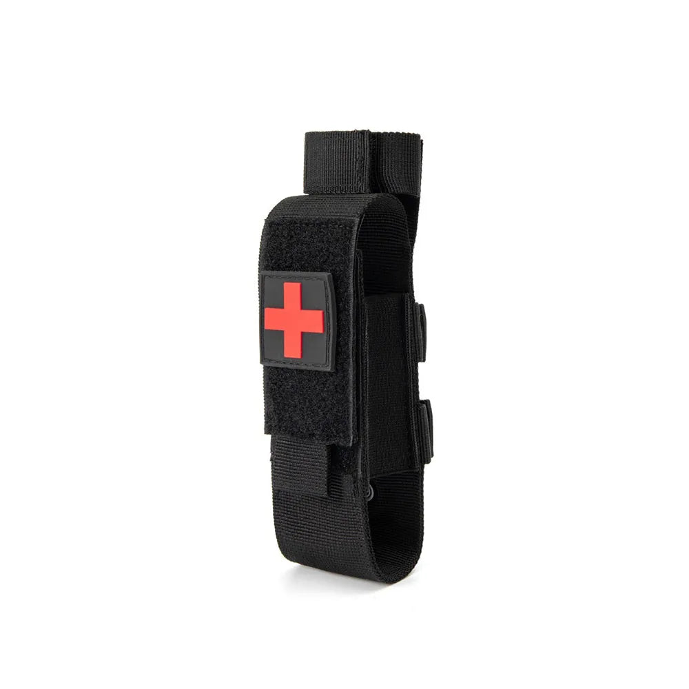 MOLLE Nylon Tourniquet Pouch Holder First Aid Kit EDC Waist Bag Portable Medical Shears Pouch Outdoor Flashlight Knife Holster
