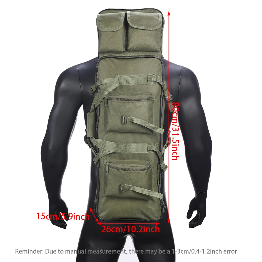 80CM-115CM multifunctional backpack handbag fishing bag hunting bag uses tear resistant and wear-resistant materials