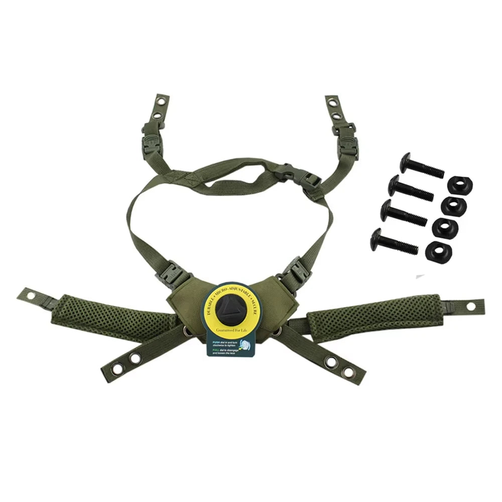 BOOIU Tactical Helmet Hanging System Wendy Suspension Lanyard Paintball Airsoft Helmet Accessories for Wendy FAST MICH Helmet
