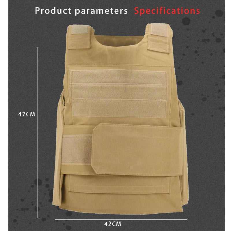 Men's Tactical Molle Vest for Outdoor Hunting Colorful Airsoft Gun Vest Equipment with Bullet Pouches Durable Camouflage Vest