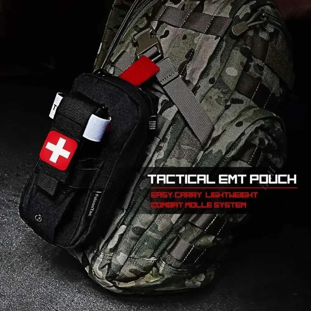 Medical EDC Bag Molle First Aid Kit Portable Outdoor Rescue Bag Tourniquet Scissors Bag Hunting Survival Pack Hiking Accessories