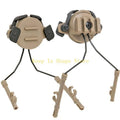 U1JC 1Pair Tacticals Helmet Airsoft Headset Holder Fast Helmets Rails Adapter Set for 19-21mm Adjustable Bracket