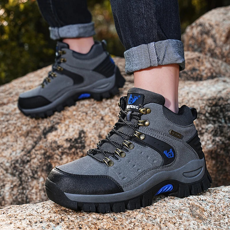 Men's Military Tactical Boots Army Boots Men Side Zipper Military Boots Men Anti-Slip Ankle Boots Work Safety Shoes Hiking Shoes