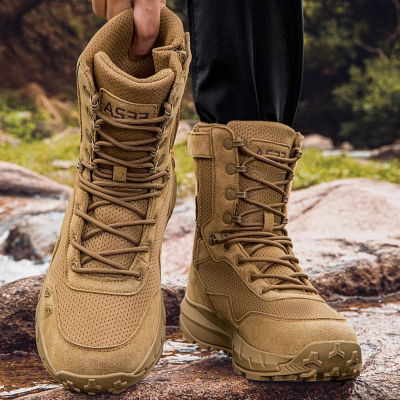 High Quality Men Shoes Tactical Boots Anti Slip Breathable Outdoor Jungle Off-road Hiking Boots Zapatillas Hombre Hunting Boots