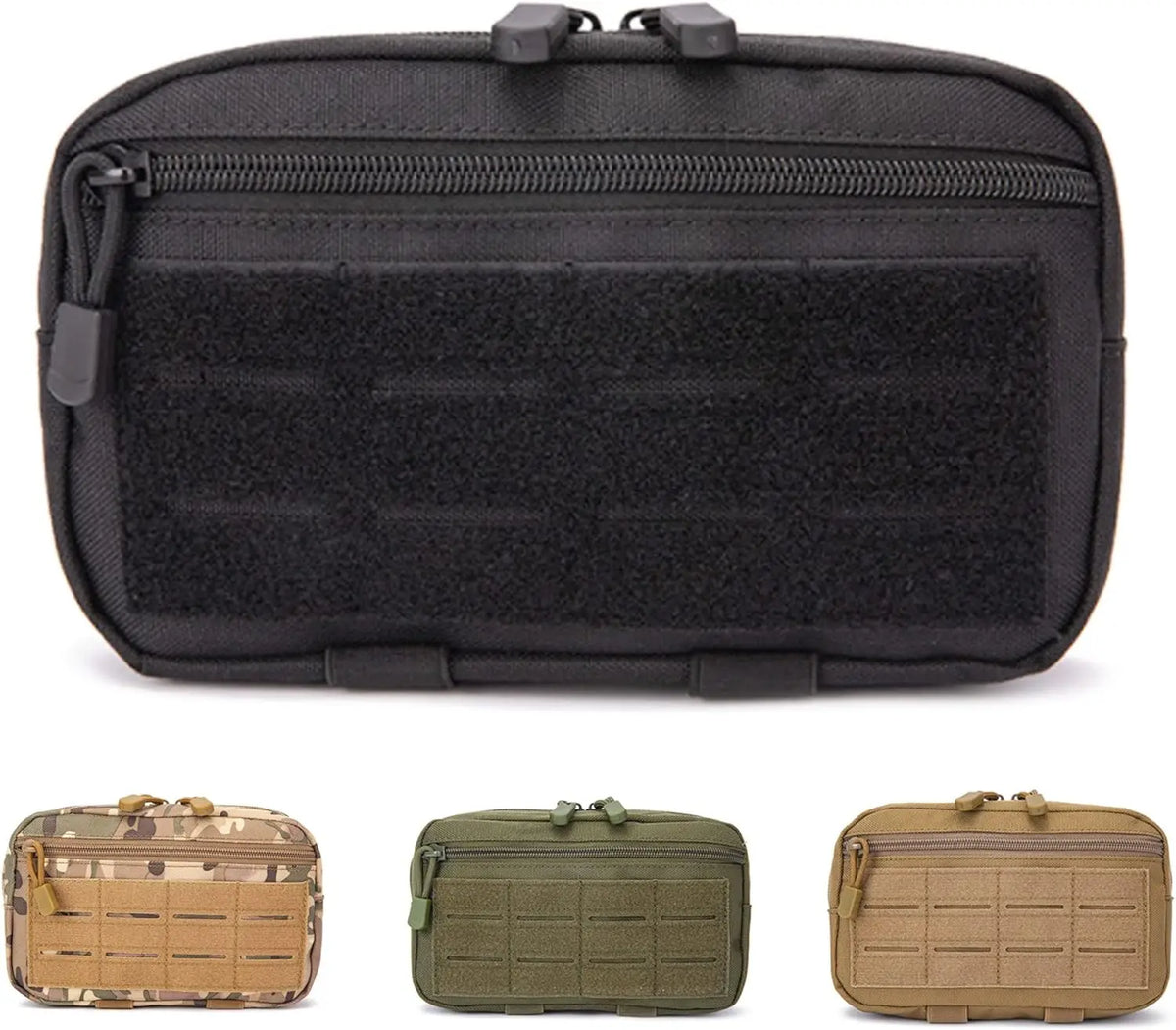 1000D Laser Cut Molle Pouches Compact Water-Resistant Utility Admin Pouch for Vest Backpack Duty Belt Hunting Vests