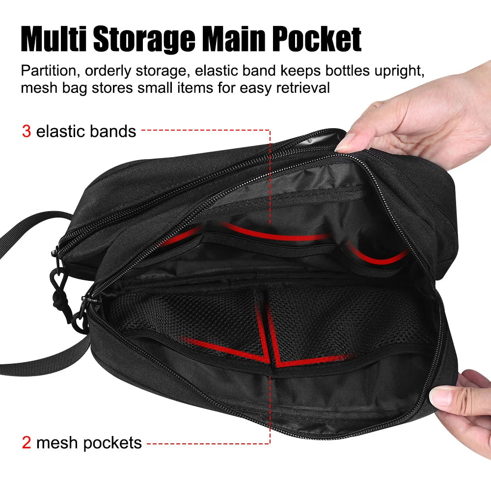1000D Tactical Toiletry Bag Molle EDC Organizer Pouch Utility Men Large Capacity Travel Storage Case for Outdoor Hunting Camping