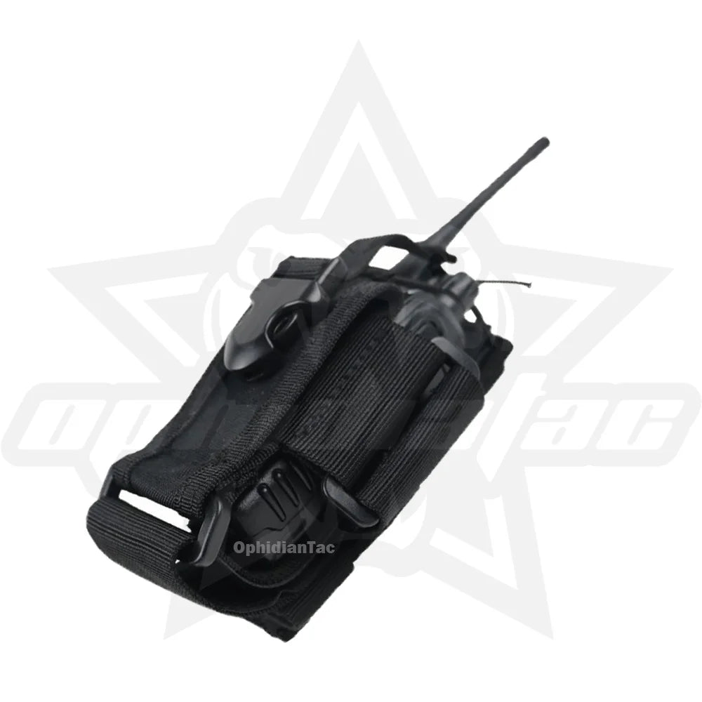 Adjustable Wireless Calling Machine Electric Holder Bag Molle Two-Way Radio Holster Bag Holder Nylon Walkie Talkie Bag