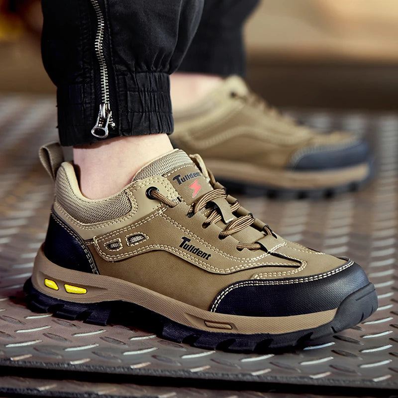 New Men's Safety Shoes, Puncture Resistant Work Shoes, Men's Protective Shoes, Wear-Resistant Work Boots Safety Boots