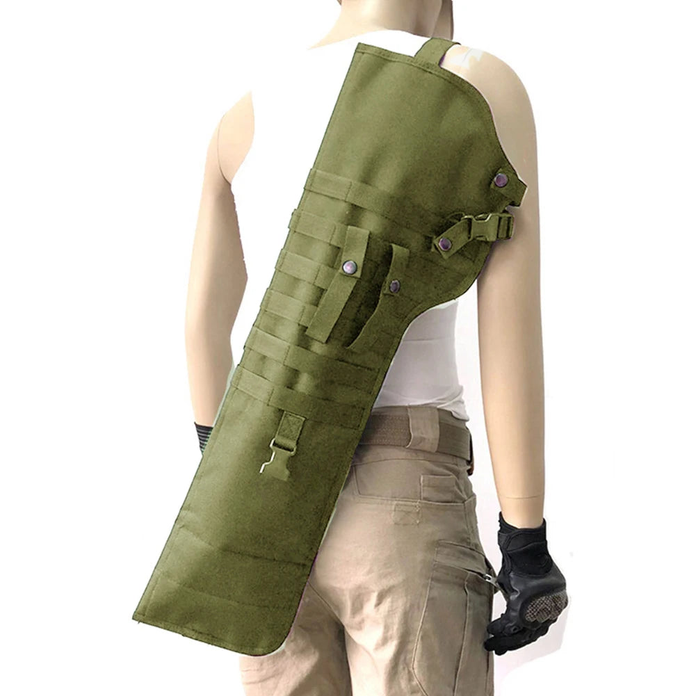 Tactical Long Gun Shotgun Holster Case Molle Nylon Hunting Airsoft Paintball Outdoor Tactical Gun Backpack