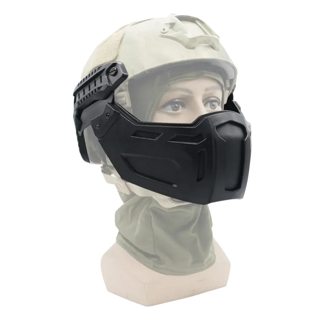 New Tactical FAST Helmet Half Face Mask With Flip Goggles Hunting CS Game Paintball Mask Helmet Accessories Gear