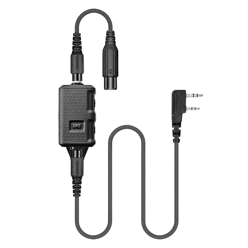 V20 PTT Kenwood Baofeng Quansheng Walkie-talkie K Headset Universal 7.1mm Tactical Earphone