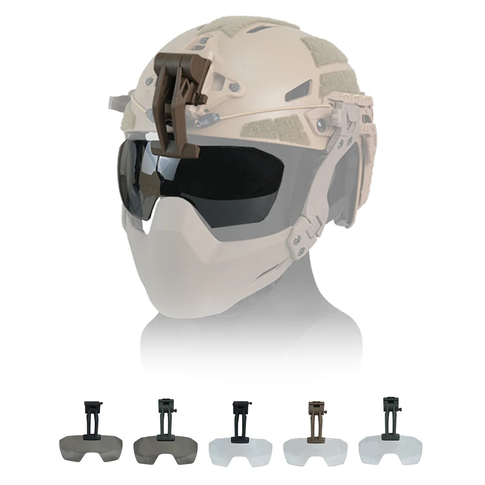 BOOIU Lovisun Frameless Goggles for Paintball Helmets & Outdoor Sports