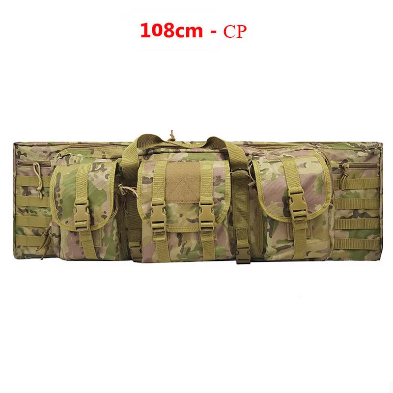 108/118/142CM Long Backpack for Hunting Fishing Tactical Accessories Protect Case Removable Pouch Molle System Outdoor Camping