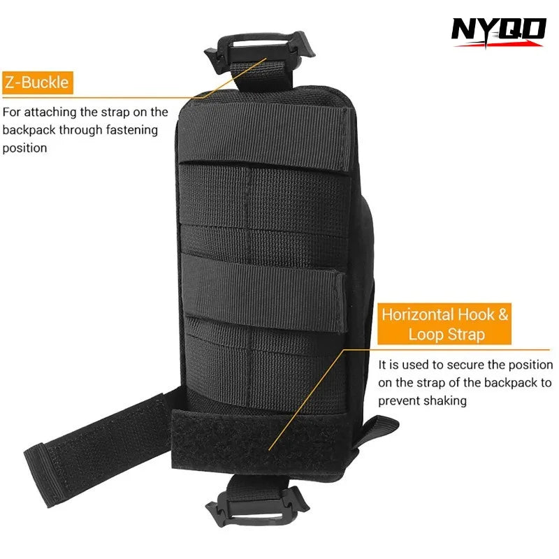 Outdoor Multifunctional Shoulder Strap Tactical Accessories Bag Portable Outdoor Hiking Storage Bag Mountaineering Hang Bag