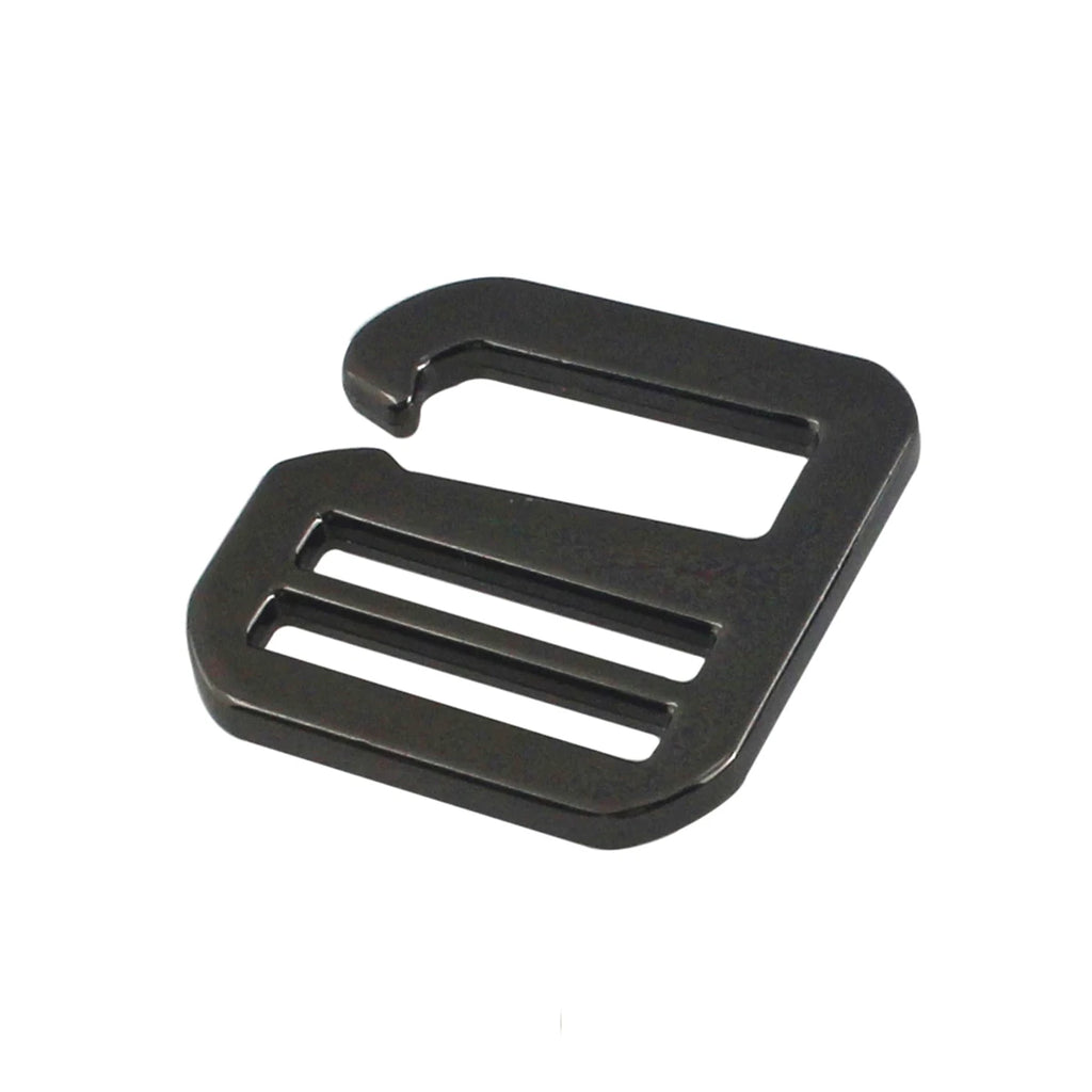 1pcs Metal Middle Center Bar Adjuster Buckle Fashion 6 word Hook Clasp for DIY Leather Craft Bag Backpack Shoulder Strap Belt