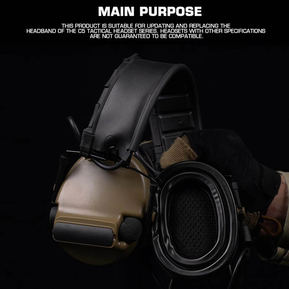 C5 Tactical Headset Removable Headband for C Series Army Shooting Earmuffs Tactical Hunting Headset Noise Reduction Headphone