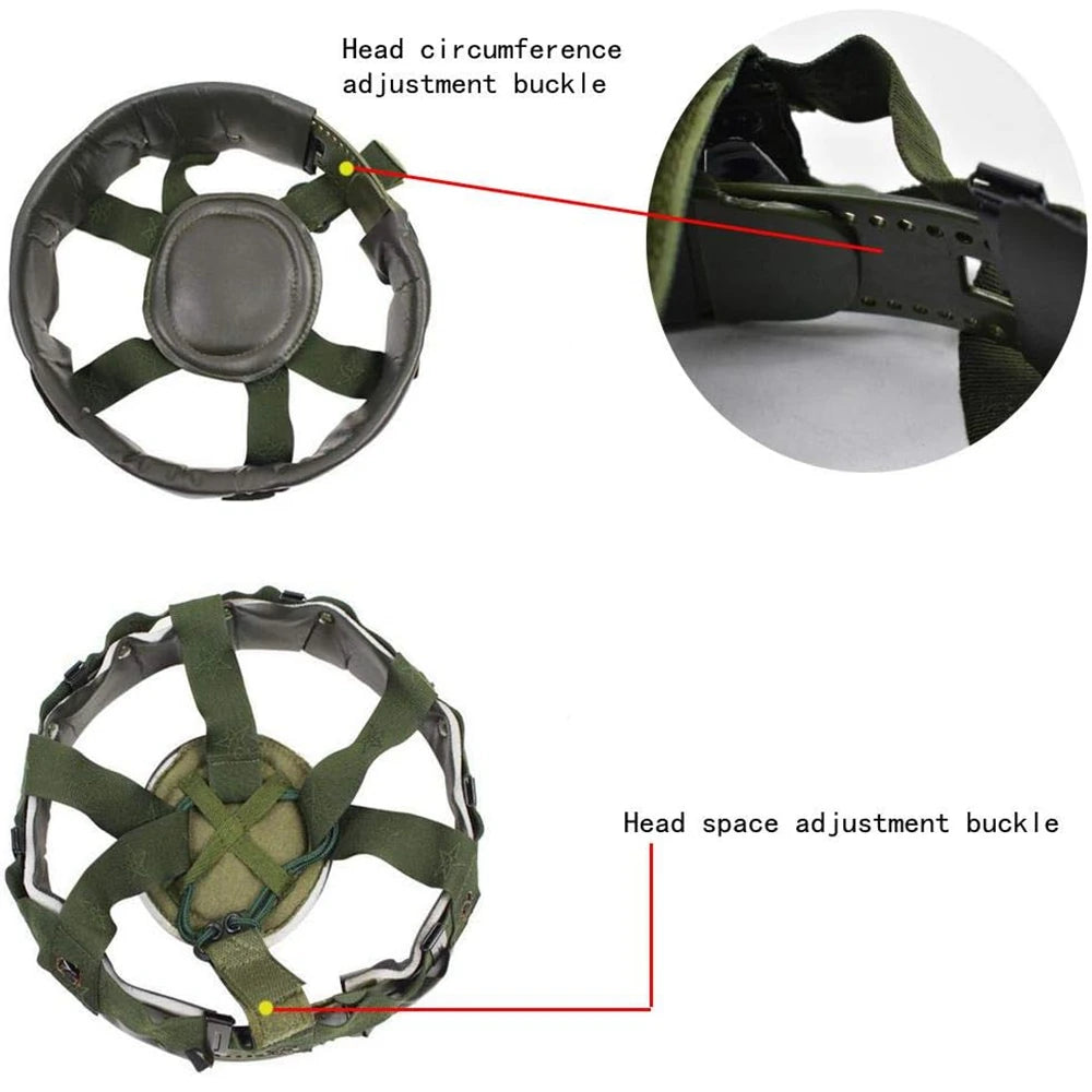 Tactical M88 Helmet Liner Suspension, Assembly Helmet Liner Adjustable Comfortable Chin Strap For M88 QGF03 Helmets