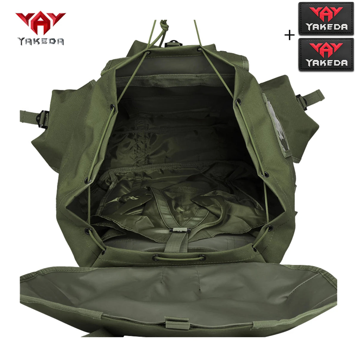YAKEDA large capacity outdoor hunting backpack with metal frame, widened and thickened pressure reducing shoulder strap