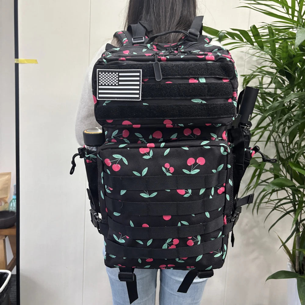 45L Tactical Backpack 3P Bag Assault Backpack Outdoor 3 Days Travel Waterproof Climbing Rucksack Camping Hiking Hunting Mochila