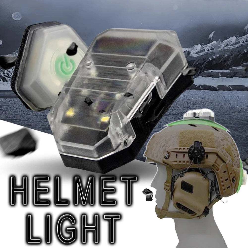 Tactical Helmet Light IPX8 Waterproof Shock-Resistant Survival LED Light Multi-Function Strobe Light IR Light for CS Camping
