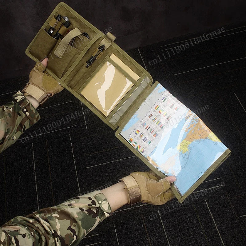 Tactical Map Storage Bag Map Holder Case Foldable Sundries Pouch EDC Utility Tool Bag Outdoor Hiking Camping Hunting Accessories