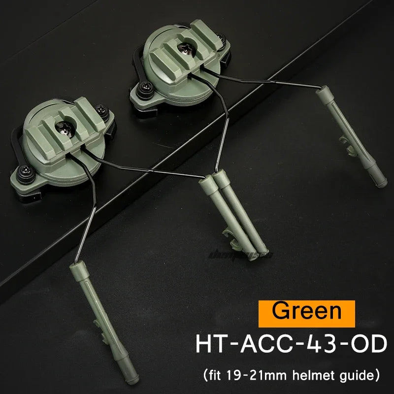 Tactical Helmet Rail Adapter Headset Bracket 360 Degree Rotation Headphones Fast Helmet Rail Suspension