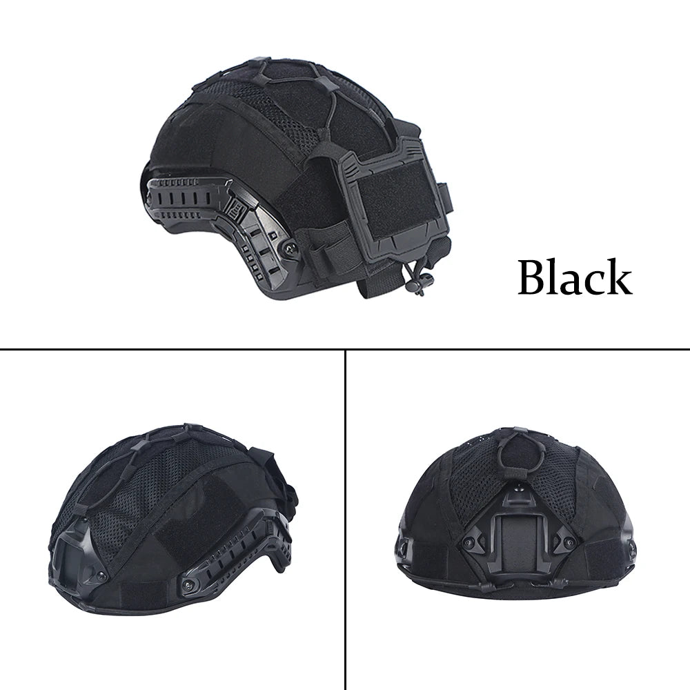 BOOIU Tactical Helmet Cover Set NVG Battery Pouch Nylon Weight Bag For Fast Helmet Cover Hunting Ballistic Helmets Accessories