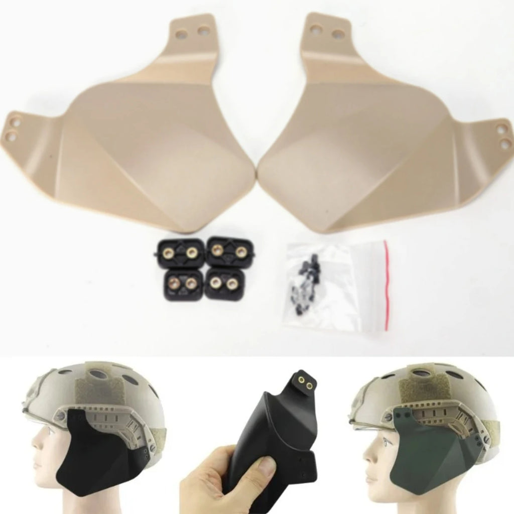 Tactical Air soft Ear Protection Cover Helmet Earmuffs Helmet Side Cover For FAST MICH ACH Helmet Tactical Accessories