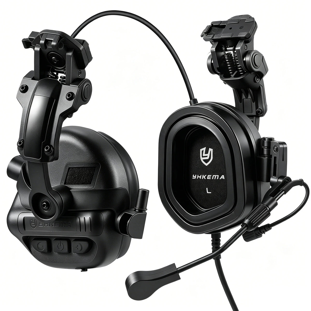 Tactical Headphones Helmet Compatible PTT Active Noise Cancelling Earmuffs for Shooting Hearing Protection