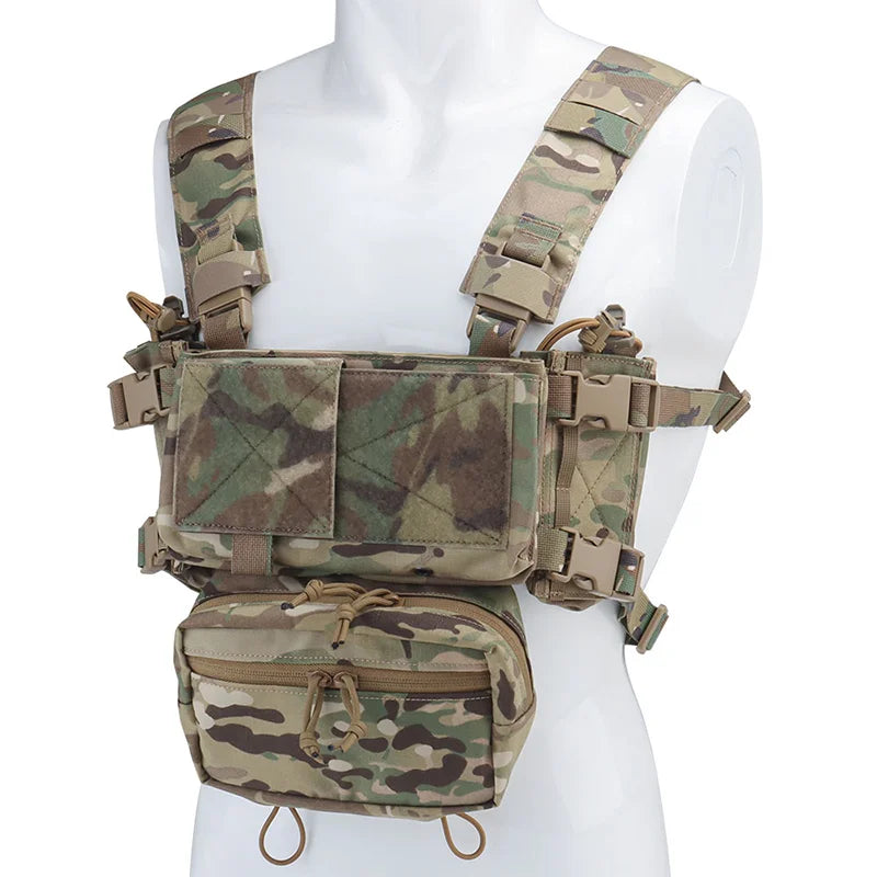 MK4 Modular Chest Rig 500D Nylon H Harness MOLLE Platform 5.56 9mm M4 AK Magazine Insert Hunting Airsoft Paintball Gear