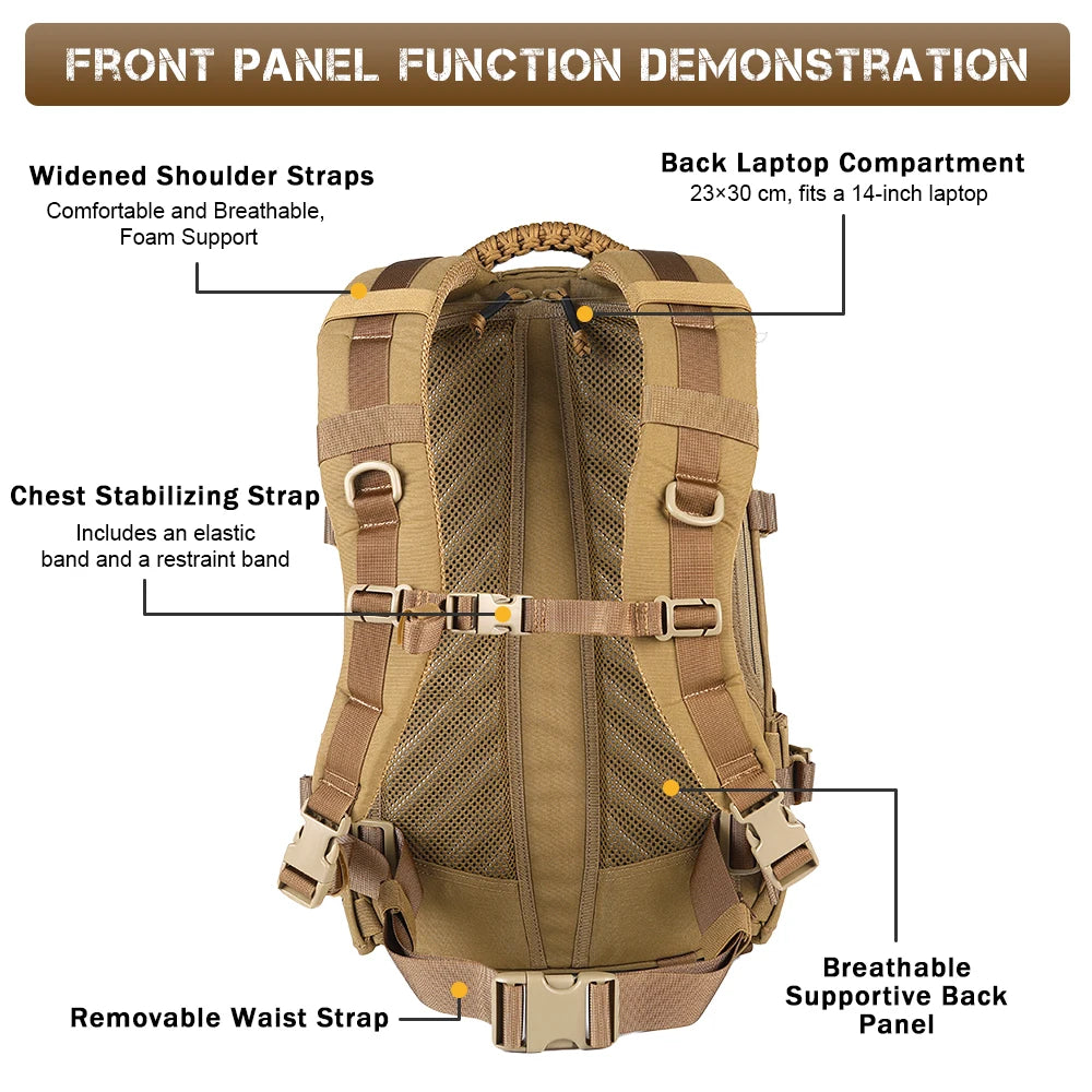 VOTAGOO DA Dragon Egg 2nd Gen Travel Backpack Outdoor Mountaineering Camping Hiking Tactical Military Camouflage Bag