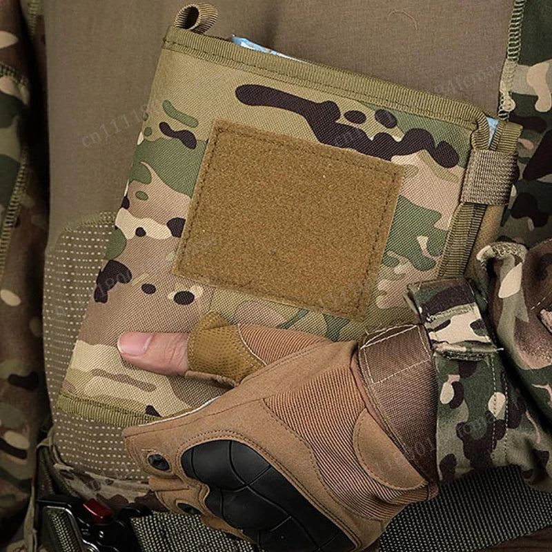 Tactical Map Storage Bag Map Holder Case Foldable Sundries Pouch EDC Utility Tool Bag Outdoor Hiking Camping Hunting Accessories