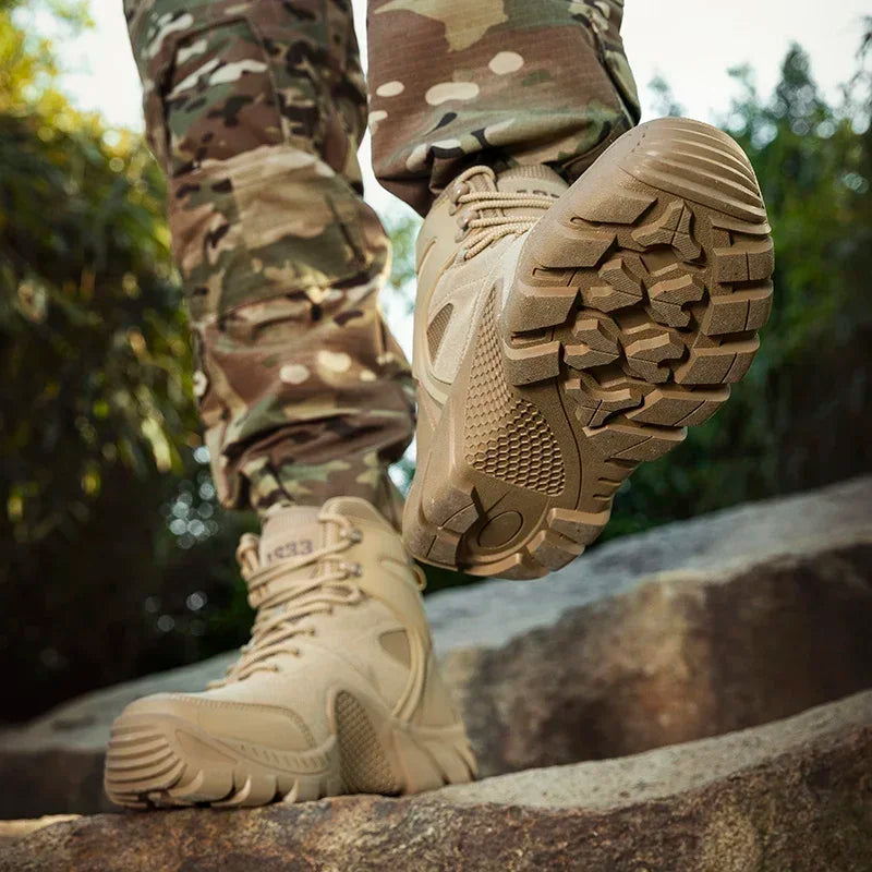 VIPOL Climbing Tactical Shoes Men Boots Casual Outdoor Waterproof Brand Plus Size Boot Ankle Man Hiking Shoes