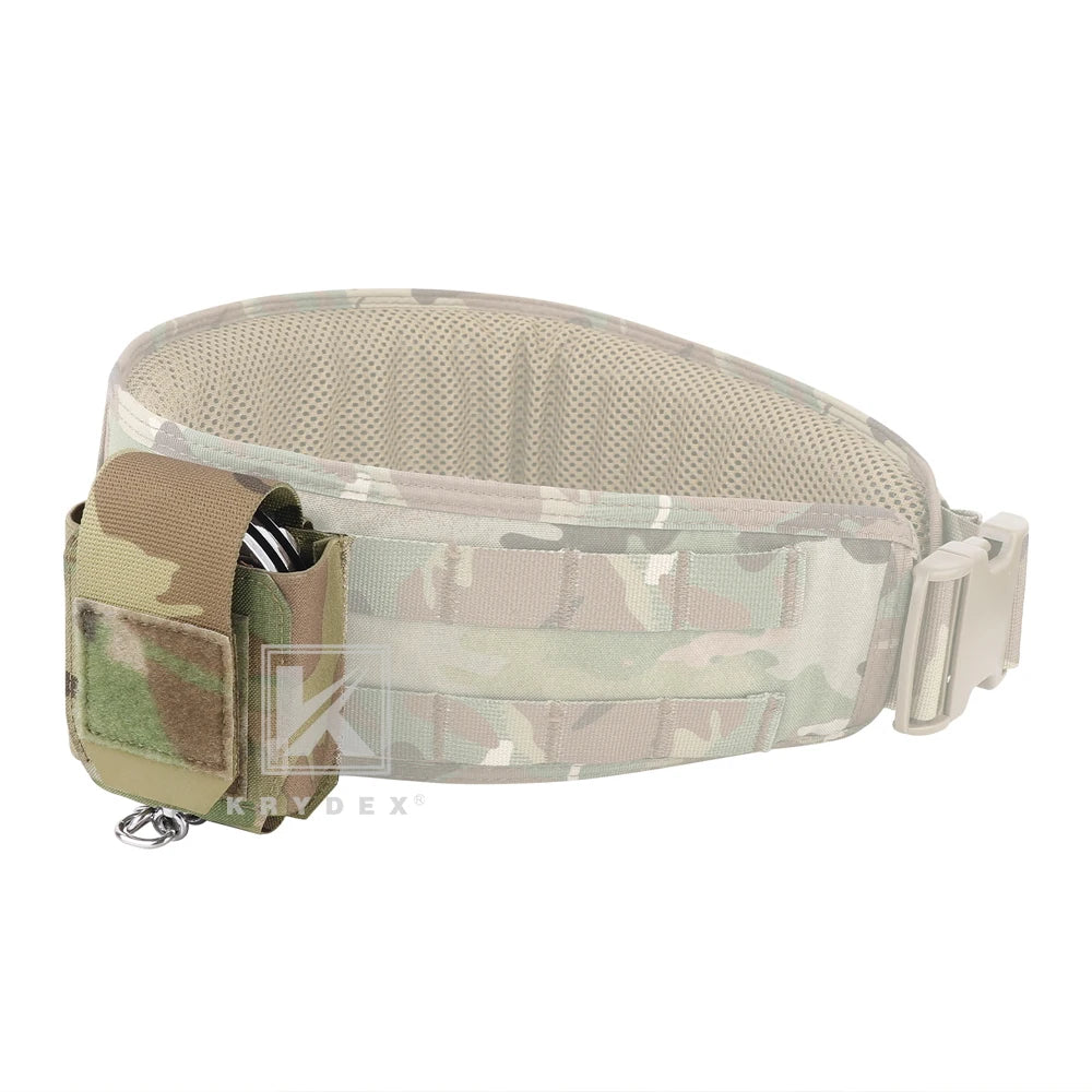 KRYDEX Handcuff Pouch MOLLE PALS + Belt System Low Profile Modular Handcuff Pouch for 1.75” / 2” Duty Belts Vests
