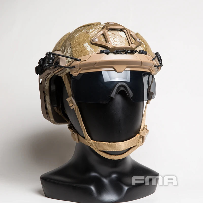 FMA Safety Goggles For Tactical Helmet Protective Glasses Anti Fog Dust 3MM thickness lens CS field goggles TB1333