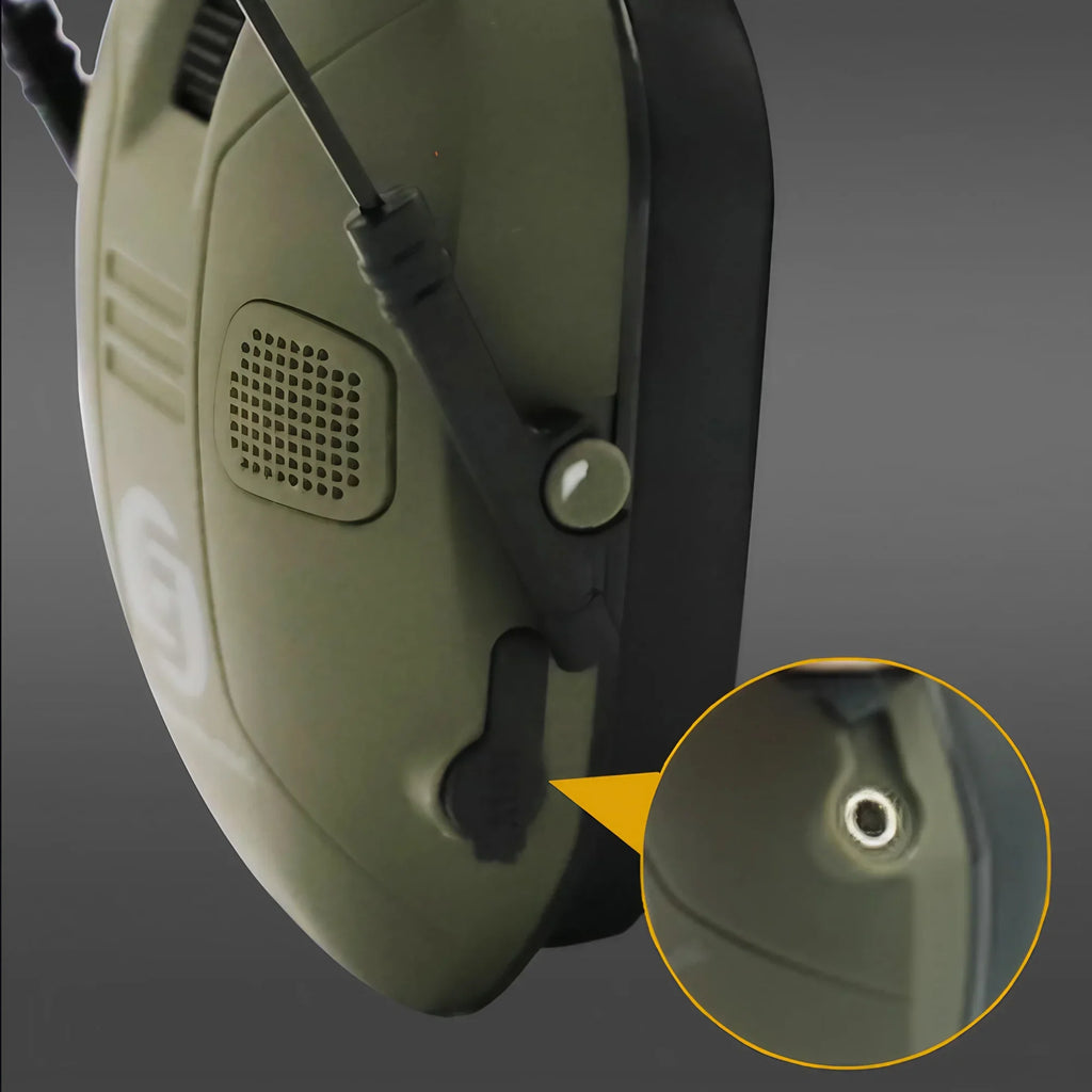 Professional Tactical Headphones with Active Noise Reduction Sound Isolation for Shooting Training and Safety Use
