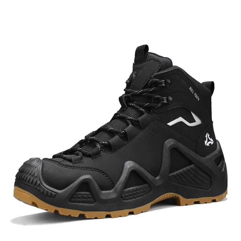 Outdoor Mens Combat Tactical Desert Boots Men Tactical Boots Male Field Hunting Hiking Climbing Training Waterproof Sports Shoes